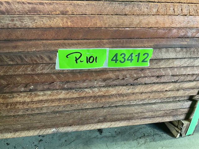 Vermelho hardhouten beschoeiingsplank 300x10x2 cm (50x) - afbeelding 4 van  4