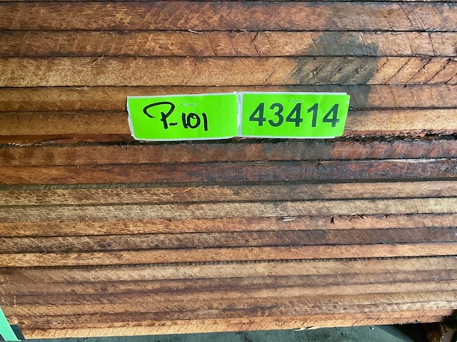 Vermelho hardhouten beschoeiingsplank 350x10x2 cm (50x) - afbeelding 6 van  6