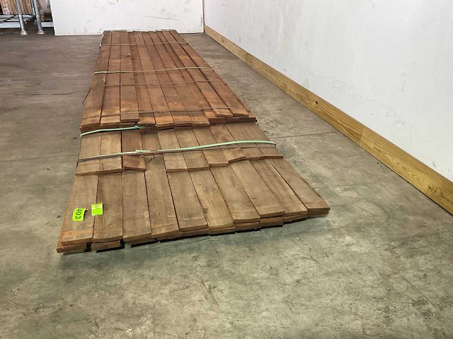 Vermelho hardhouten beschoeiingsplank 500x10x1,7 cm (30x) - afbeelding 1 van  5