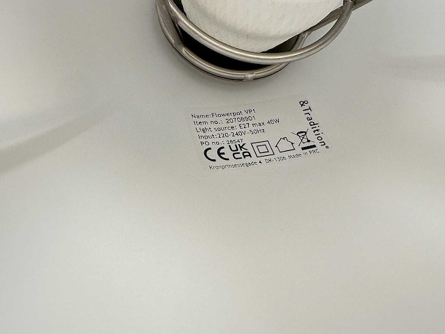 Vernon panton - flowerpot vp1 - hanglamp (3x) - afbeelding 4 van  4