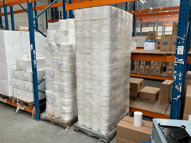 Verpakking á 6 stuks jumborol mini 2-laags toiletrol (48x) - afbeelding 1 van  4