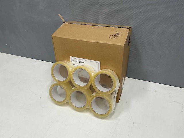 Verpakkings tape 48x66 mm - 36 st (6x) - afbeelding 1 van  5