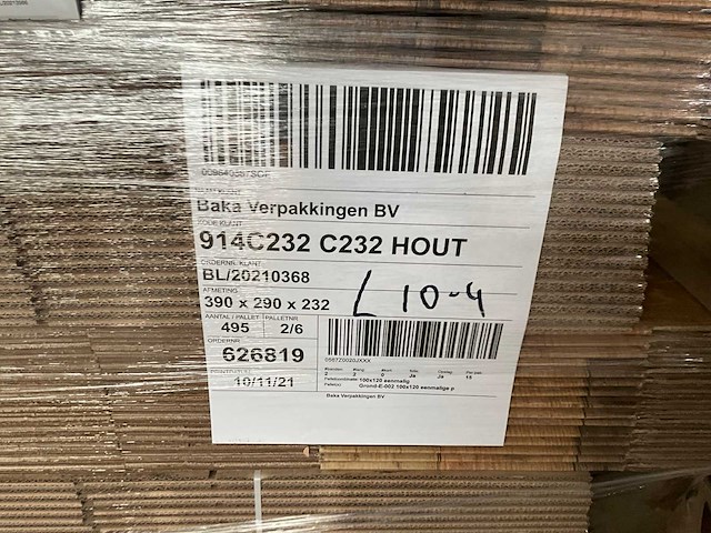 Verpakkingsdoos 390x290x232mm “hout” (495x) - afbeelding 4 van  4