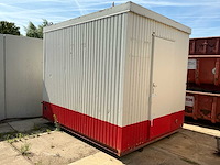 Verplaatsbare toiletcontainer / sanitaire unit met 2 toiletten en rvs wasgoot - afbeelding 1 van  15