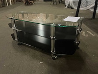Verrijdbaar audio tv meubel 110cm - afbeelding 2 van  3