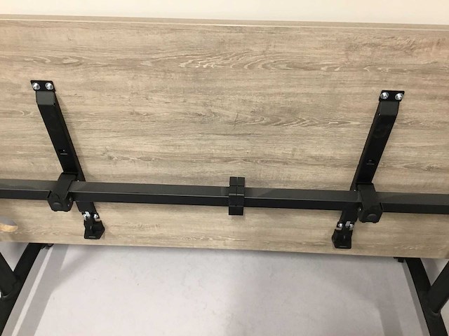 Verrijdbaar bureau met kabelgat (2x) - afbeelding 4 van  4