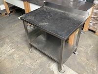 Verrijdbaar rvs werkmeubel - afbeelding 1 van  2