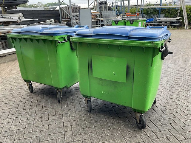 Verrijdbare afvalcontainer (2x) - afbeelding 1 van  5