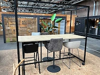 Verrijdbare bartafel 240x100x220cm