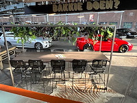 Verrijdbare bartafel 320x108x218cm + 10 barkrukken - afbeelding 5 van  7