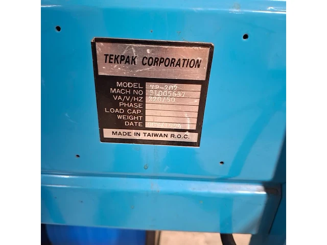 Verrijdbare bindmachine, tekpak, tp-202, 1994 - afbeelding 9 van  10