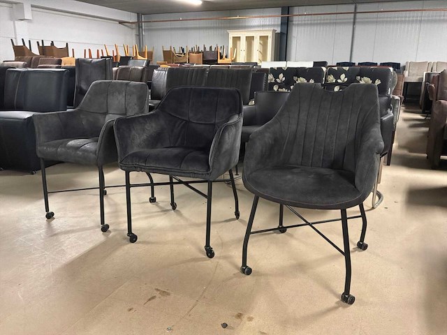 Verrijdbare eetkamerstoel (3x) - afbeelding 1 van  11