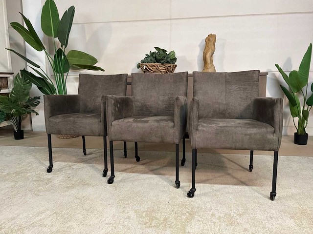 Verrijdbare eetkamerstoel (3x) - afbeelding 3 van  5