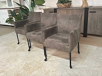 Verrijdbare eetkamerstoel (3x) - afbeelding 4 van  5