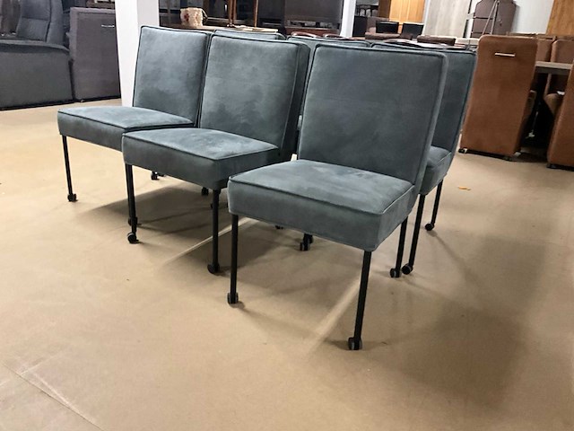 Verrijdbare eetkamerstoel (6x) - afbeelding 1 van  7