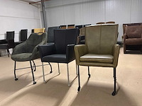 Verrijdbare eetkamerstoelen (3x) - afbeelding 2 van  9