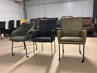 Verrijdbare eetkamerstoelen (3x) - afbeelding 4 van  9