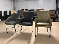 Verrijdbare eetkamerstoelen (3x) - afbeelding 5 van  9