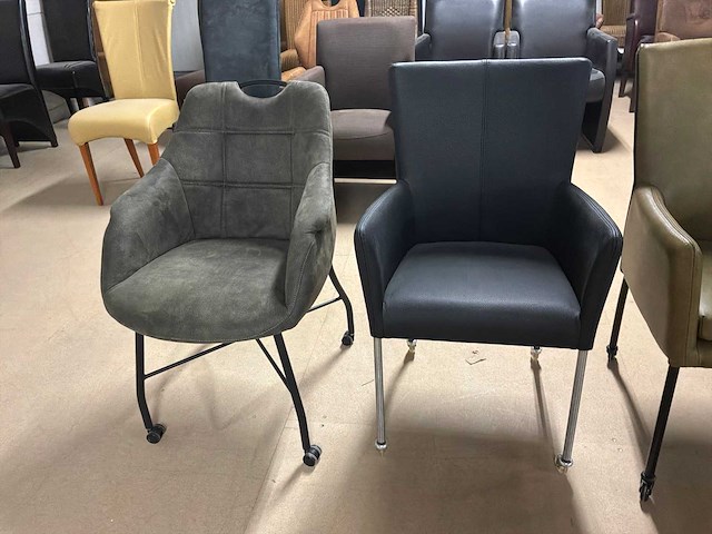 Verrijdbare eetkamerstoelen (3x) - afbeelding 9 van  9