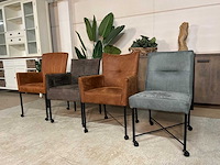 Verrijdbare eetkamerstoelen (4x) - afbeelding 2 van  8