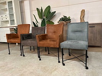 Verrijdbare eetkamerstoelen (4x) - afbeelding 3 van  8