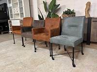 Verrijdbare eetkamerstoelen (4x) - afbeelding 6 van  8