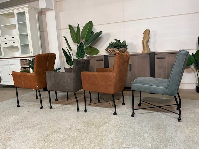Verrijdbare eetkamerstoelen (4x) - afbeelding 7 van  8