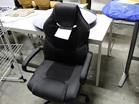 Verrijdbare gamestoel zwart - afbeelding 1 van  2