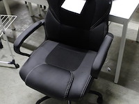 Verrijdbare gamestoel zwart - afbeelding 2 van  2