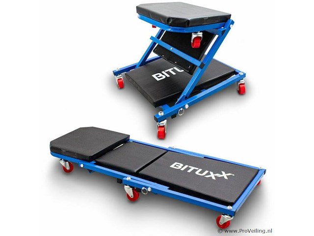 Verrijdbare garage ligbed / ligmat 2 standen - afbeelding 1 van  9