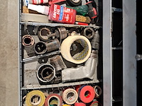 Verrijdbare gereedschapskist met inhoud, gedore, blauw - afbeelding 2 van  12