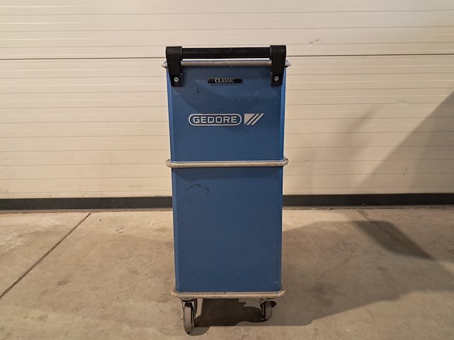 Verrijdbare gereedschapskist met inhoud, gedore, blauw - afbeelding 5 van  12