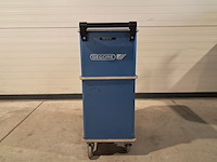 Verrijdbare gereedschapskist met inhoud, gedore, blauw - afbeelding 5 van  12