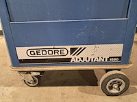 Verrijdbare gereedschapskist met inhoud, gedore, blauw - afbeelding 8 van  12