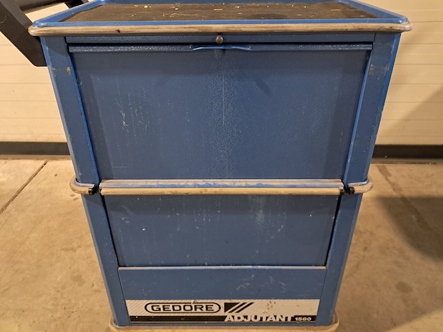 Verrijdbare gereedschapskist met inhoud, gedore, blauw - afbeelding 9 van  12