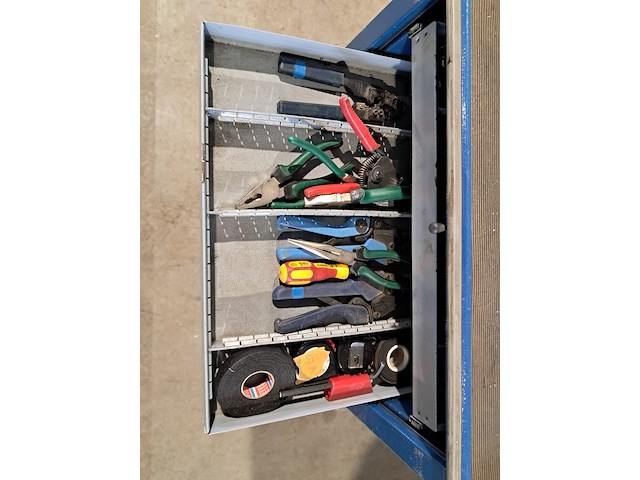 Verrijdbare gereedschapskist met inhoud, gedore, blauw - afbeelding 12 van  12