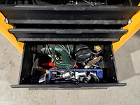 Verrijdbare gereedschapskist met inhoud, ironside, geel - afbeelding 2 van  10