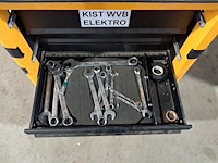 Verrijdbare gereedschapskist met inhoud, ironside, geel - afbeelding 9 van  10