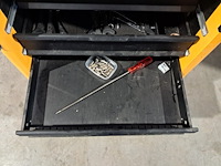 Verrijdbare gereedschapskist met inhoud, ironside, geel - afbeelding 10 van  10