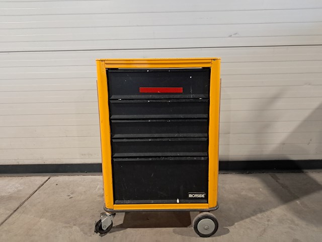 Verrijdbare gereedschapskist met inhoud, ironside, geel - afbeelding 4 van  10