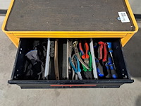 Verrijdbare gereedschapskist met inhoud, ironside, geel - afbeelding 7 van  10