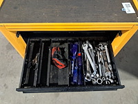 Verrijdbare gereedschapskist met inhoud, ironside, geel - afbeelding 8 van  10