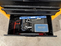 Verrijdbare gereedschapskist met inhoud, ironside, geel - afbeelding 3 van  11