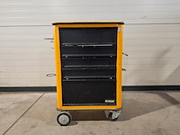 Verrijdbare gereedschapskist met inhoud, ironside, geel - afbeelding 1 van  11