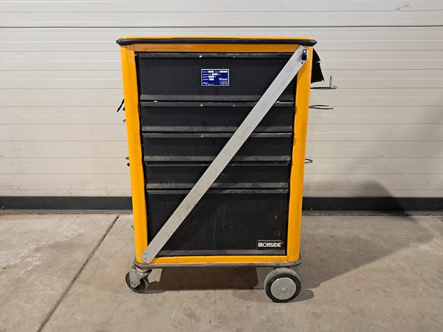 Verrijdbare gereedschapskist met inhoud, ironside, geel - afbeelding 5 van  11