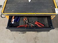 Verrijdbare gereedschapskist met inhoud, ironside, geel - afbeelding 9 van  11