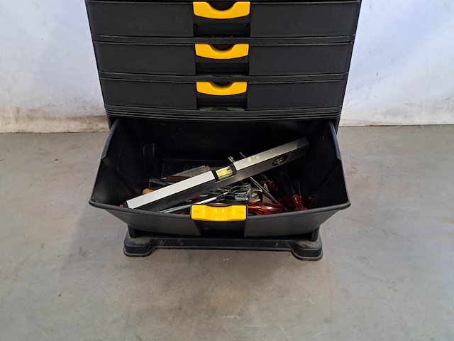 Verrijdbare gereedschapwagen, power fix, zwart - afbeelding 3 van  12