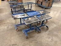 Verrijdbare in hoogte verstelbare magazijn-/orderpicktafel (5x) - afbeelding 3 van  3