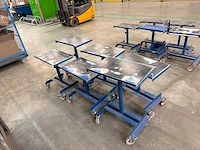 Verrijdbare in hoogte verstelbare magazijn-/orderpicktafel (6x) - afbeelding 3 van  3