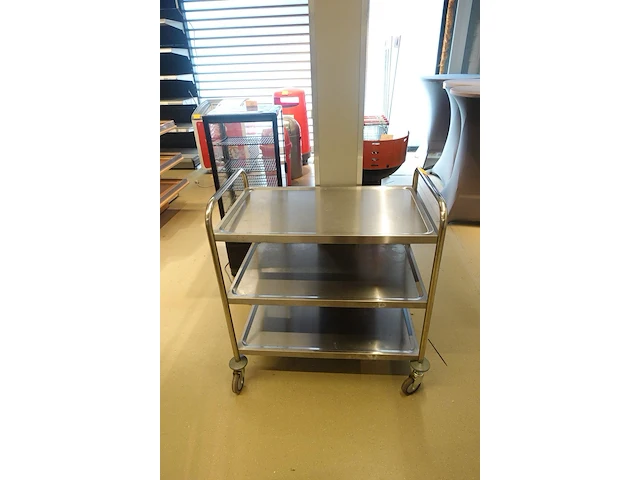 Verrijdbare inox kar - afbeelding 2 van  4